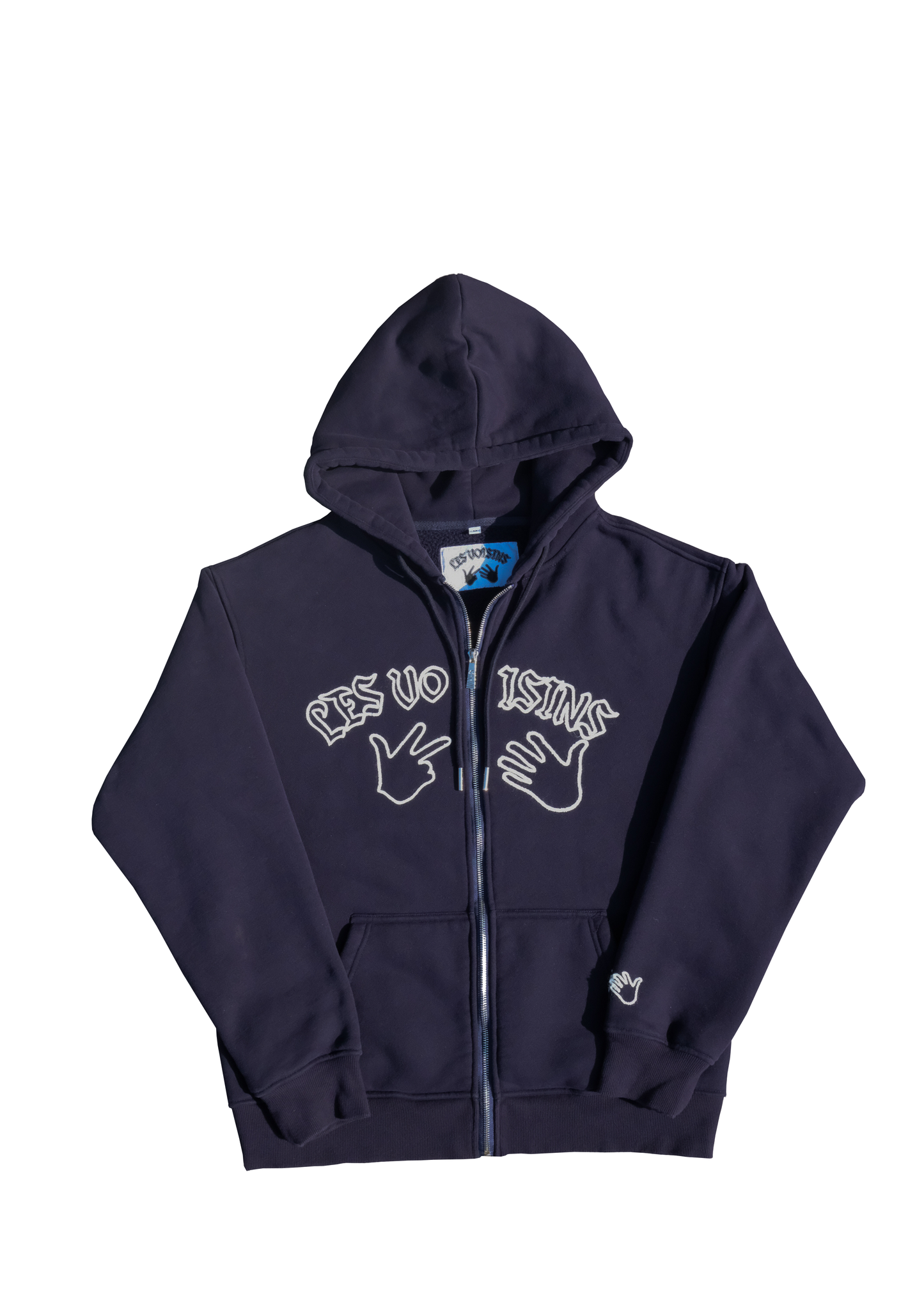 Sweatjacket Navy/White