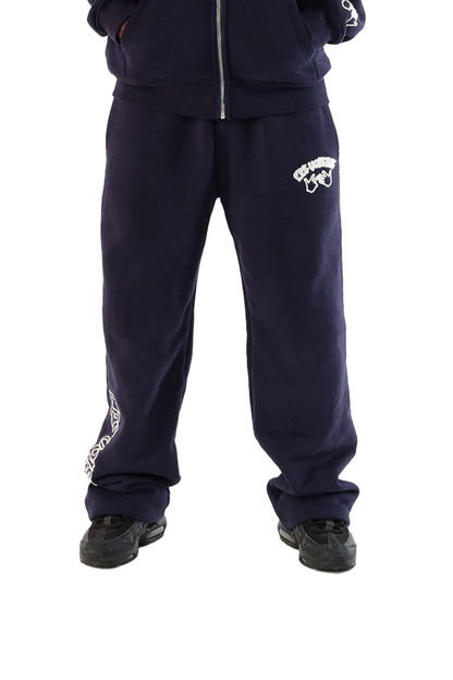 Sweatpants Navy/White