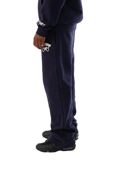 Sweatpants Navy/White